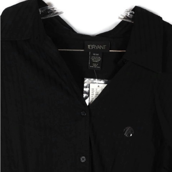 Lane Bryant Dress Shirt Long Sleeve Front Button - Picture 3 of 6